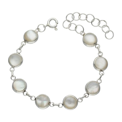Pulsera Círculos Nácar