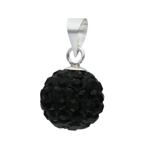 Colgante Esfera Hecho con Cristal Swarovski® Negro 10 mm
