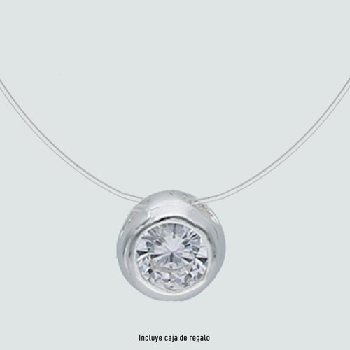Collar Fantasma con Punto de Luz Circón