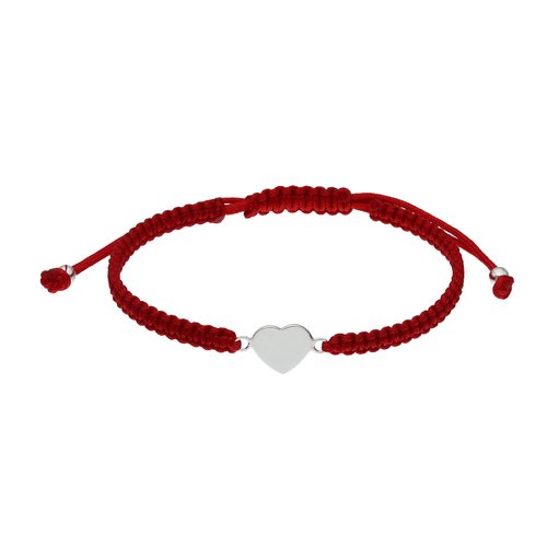 Pulsera Ajustable Trenzada Corazón