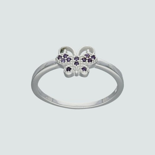 Anillo Mariposa Circones Amatista