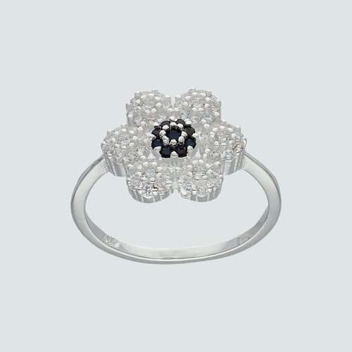 Anillo Flor Circones Ónix