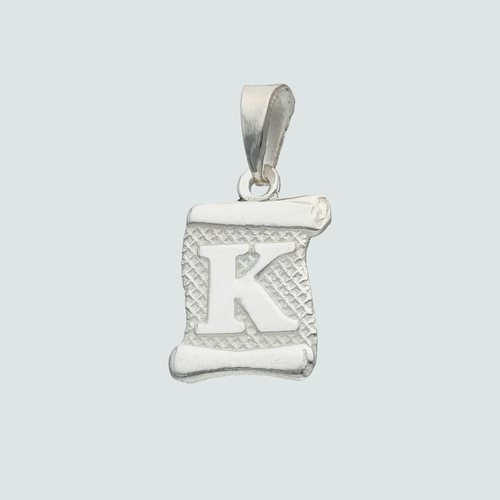 Colgante Pergamino Letra K