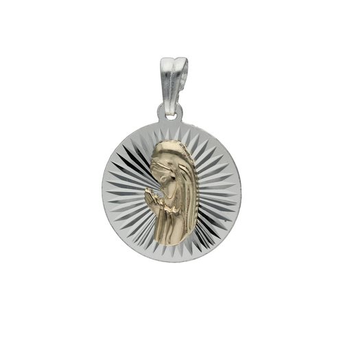 Colgante Virgen Niña con Oro