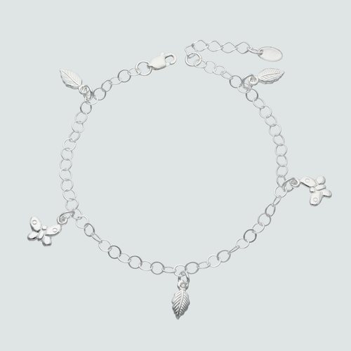 Pulsera Hojas y Mariposas