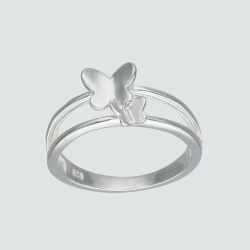 Anillo Doble Mariposas