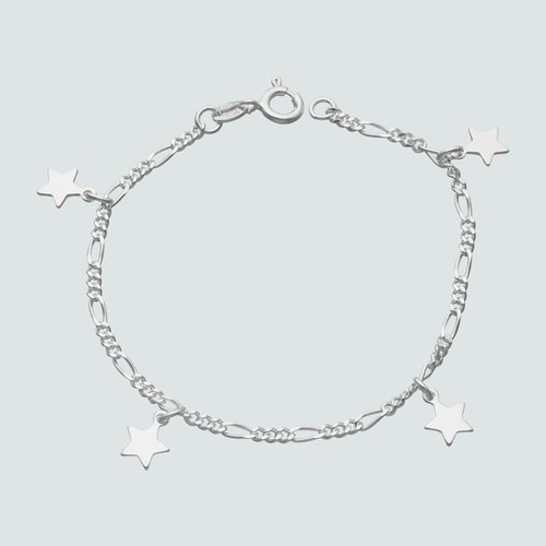 Pulsera Cartier con Estrellas 16 cm