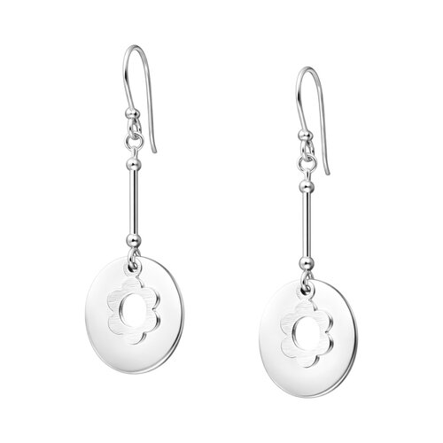 Aro Palito Círculo Flor Satinada