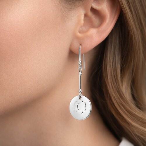 Aro Palito Círculo Flor Satinada