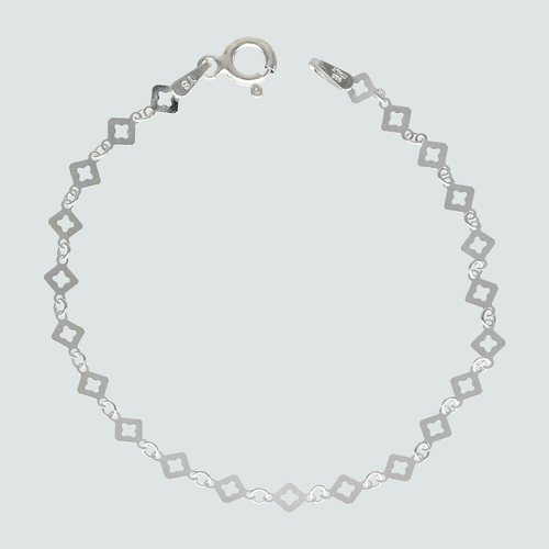 Pulsera Rombo Flor 16 cm