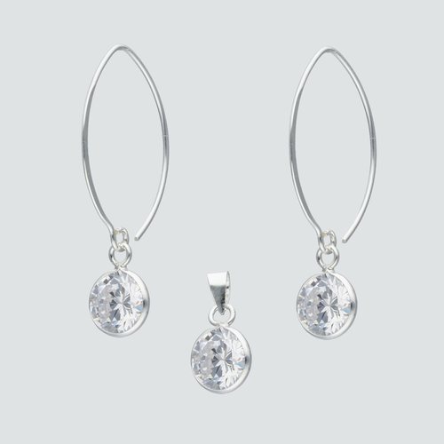 Conjunto Circón 8 mm