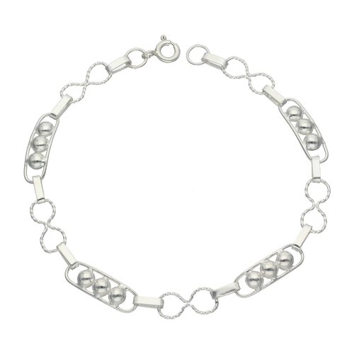 Pulsera Infinitos Óvalos Media Esfera