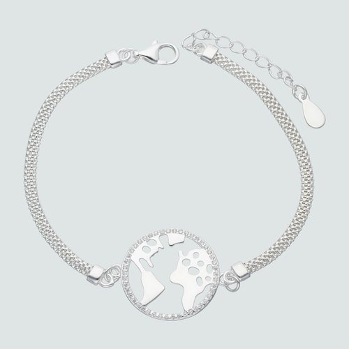 Pulsera Mapa con Circones