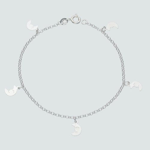 Pulsera Rolo con Media Luna