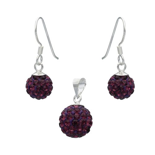 Conjunto Strass Amatista