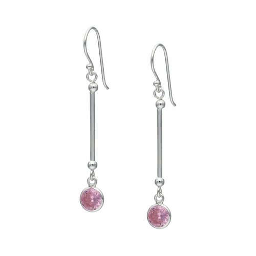 Aro Palito Circón Rosa Francia
