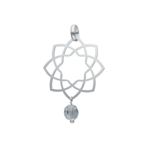 Colgante Mandala Cristal Hecho con Swarovski® Tornasol