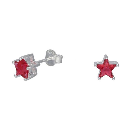 Aro Estrella Circón Rubí 7 mm