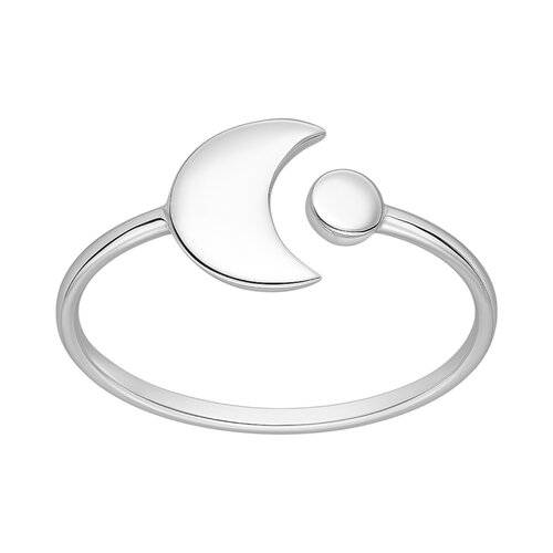 Anillo Ajustable Media Luna y Circulo
