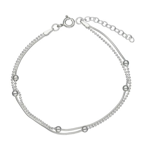 Pulsera Doble Cola de Topo Esferas