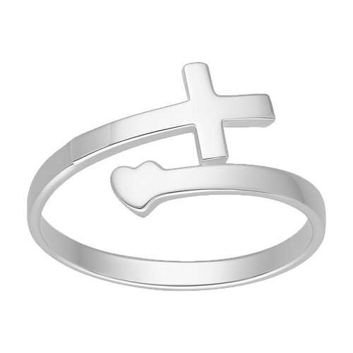 Anillo Ajustable Cruz Corazón