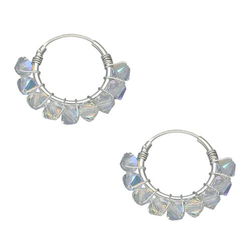 Argolla Hecho con Cristal Swarovski® Tornasol 16 mm