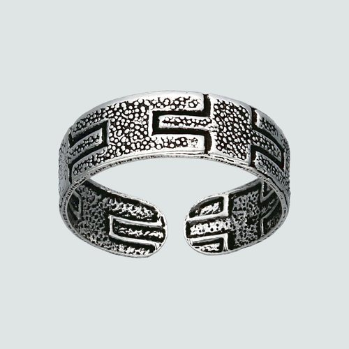 Anillo Midi Martillado Cruces