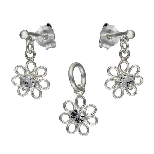 Conjunto Flor con Circón