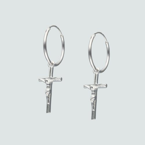 Argolla con Crucifijo 16 mm