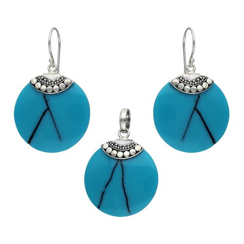 Conjunto Turquesa Circular