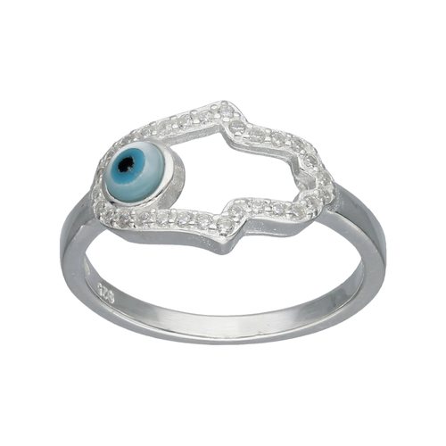 Anillo Mano de Fátima Ojo Turco Circones