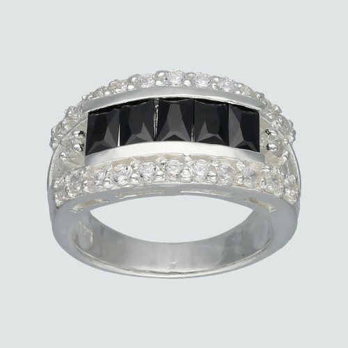 Anillo Circones Baguette Onix