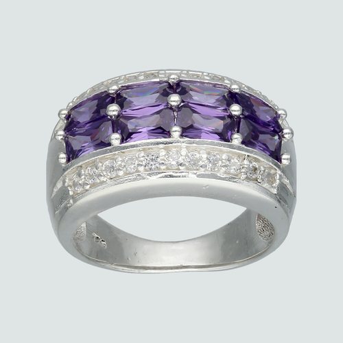 Anillo con Circones Amatista