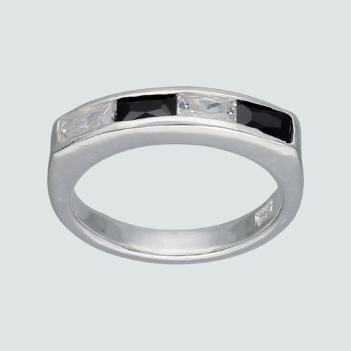 Anillo Circones Baguette Onix