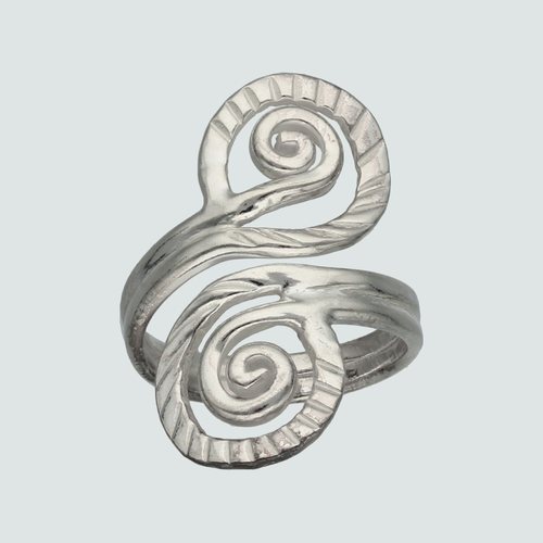 Anillo Espiral Facetado