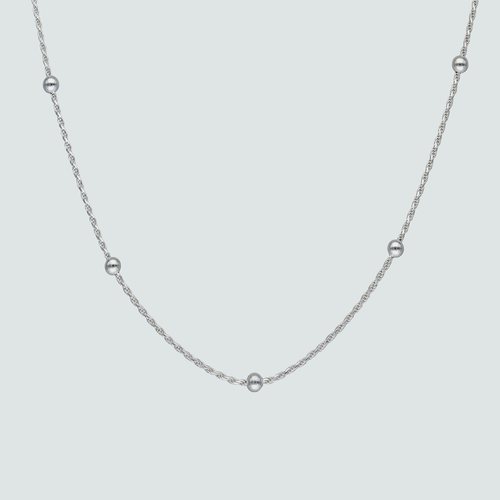 Collar Choker Ajustable Turbillon con Esferas