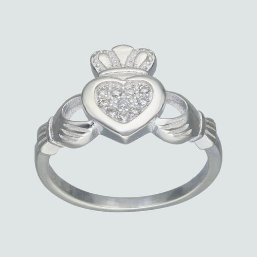 Anillo Claddagh con Circones