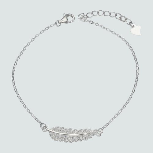Pulsera Pluma con Circones