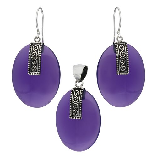 Conjunto Ovalado Amatista