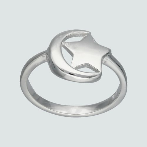 Anillo Media Luna Estrella