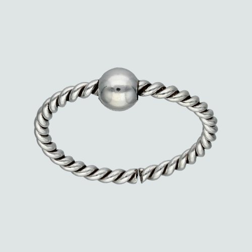 Anillo Trenzado Esfera