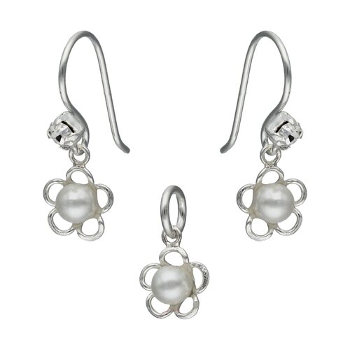 Conjunto Flor Perla y Circón