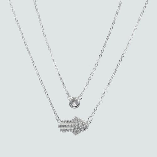 Collar Doble Mano de Fátima Circones