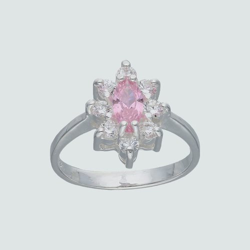 Anillo Lady Circón Rosa Francia
