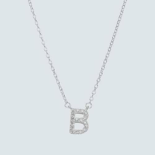Collar Letra B con Circones