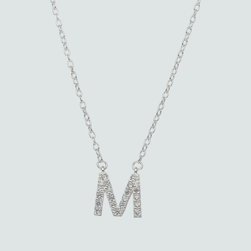 Collar Letra M con Circones