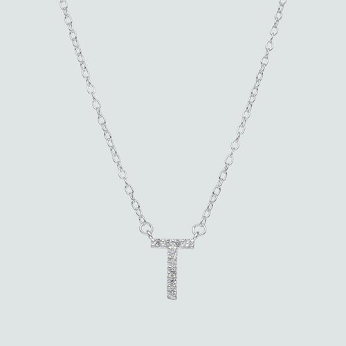 Collar Letra T con Circones