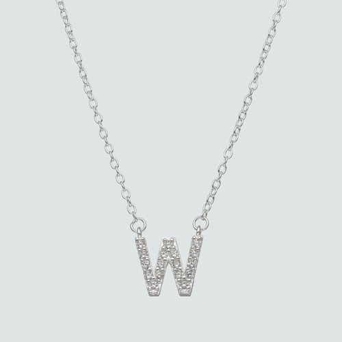 Collar Letra W con Circones
