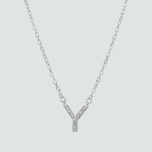 Collar Letra Y con Circones