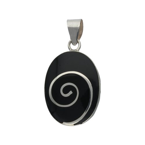 Colgante Espiral Ónix